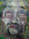 Gesicht1 - Christian Schulz - Acryl auf Papier - Gesichter-MÃ¤nner - Expressionismus