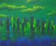 Green Skyline - Sabrina Pleiner - Acryl auf Leinwand - Sonstiges - 