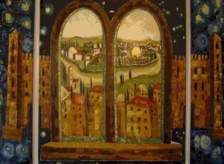 Das Himmlische Jerusalem (1. Version des Triptycho -  F. Berndkaster - Array auf Array - Array - 