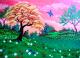 GlÃ¼ckswiese - Juliane Schwandt - Acryl auf Leinwand - Garten-Wiese-Freude-Harmonie-Hoffnung-Liebe - 