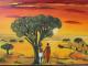 Afrika Liebespaar - Edith Merkelbach-Gilgen -  auf  - Landschaft - 