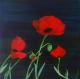 Abendlied der Mohnblume - Aleks Wagner - Acryl auf Leinwand - Mohn-Abend - Abstrakt-Klassisch