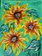 Sonnenblume  - Aleksandra Schoenfeld - Acryl auf Leinwand - Sonnenblumen - 