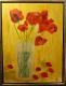 Mohnblume II - Aleksandra Schoenfeld - Acryl auf Leinwand - Mohn - 