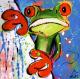 Frosch - Nico  Fischer - Acryl auf Leinwand - Tiere - 