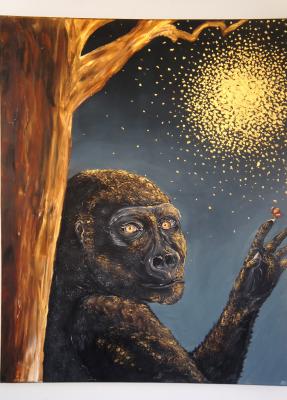 Tiefsinniger Gorilla - Desiree Bernhard -  auf  - Array - 