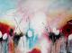 Blumenwiese - Meike meikeart - Acryl auf Leinwand -  - Abstrakt